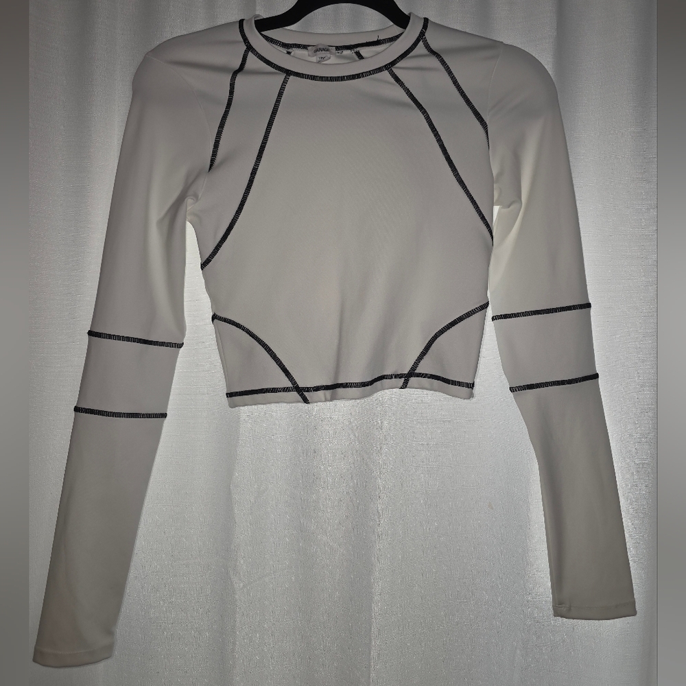 XS Garage Long Sleeve Crop Top